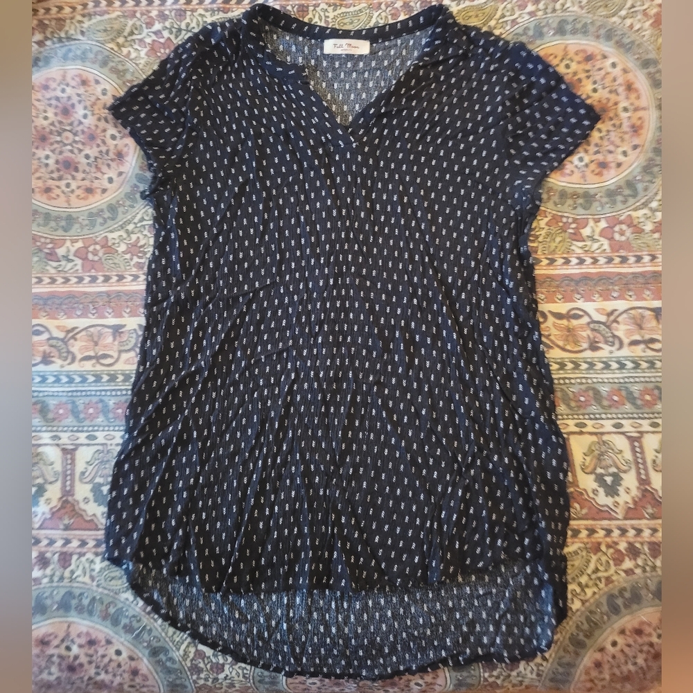 Black and White Maternity Tunic